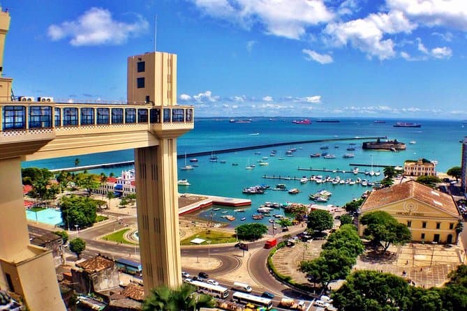 Vista turística de Salvador na Bahia